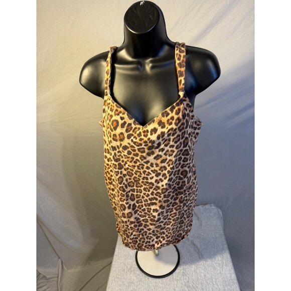 Torrid Cami Tank Top Cheetah Print Stretch Womens Plus SIze 2 2X Sexy - Picture 1 of 2